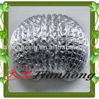 Aluminum polyester laminated,Aluminium flexible air duct material(al/pet/al)